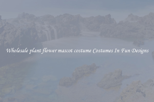 Wholesale plant flower mascot costume Costumes In Fun Designs