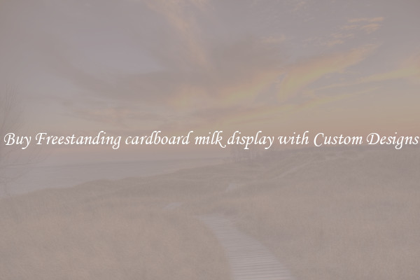 Buy Freestanding cardboard milk display with Custom Designs