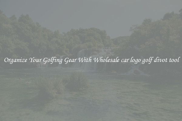 Organize Your Golfing Gear With Wholesale car logo golf divot tool