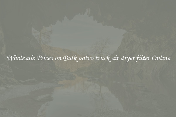 Wholesale Prices on Bulk volvo truck air dryer filter Online